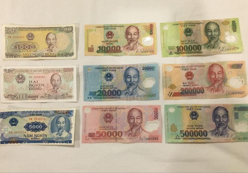 ベトナムドン　ベトナム紙幣　5金種